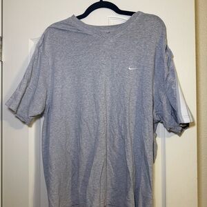 Nike Light Gray Short Sleeve Tee with Small Swoosh
